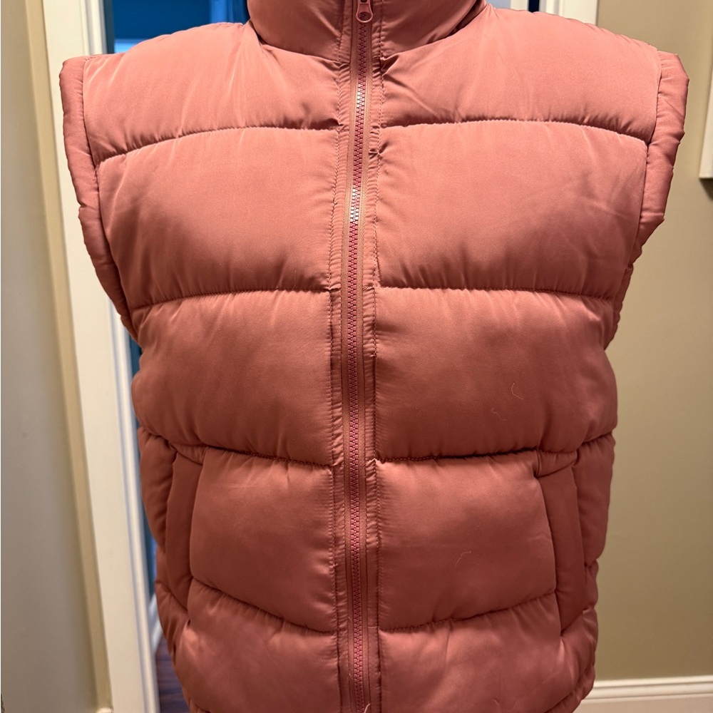 Women's Pink Puffer Vest